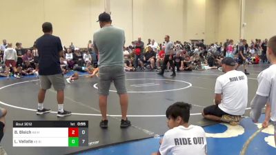 60 lbs Rr Rnd 4 - Bradey Bleich, K8 Mat Assassins Black vs Logan Vallalla, K8 Ride Out