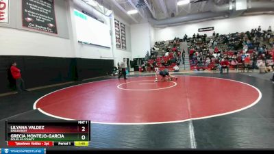 145 lbs Semifinal - Lilyana Valdez, Eaglecrest vs Grecia Montejo-Garcia, Douglas County