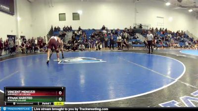 141 lbs Semifinal - Vincent Menozzi, University Of Chicago vs Ethan Harsted, Wheaton College