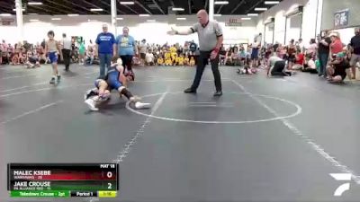 88 lbs Round 7 (8 Team) - Malec Ksebe, Warhawks vs Jake Crouse, PA Alliance Red