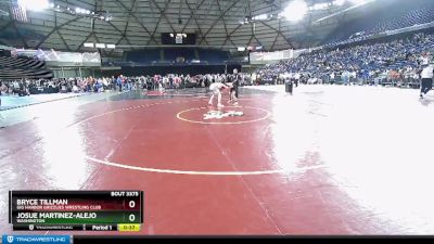 120 lbs Cons. Round 3 - Josue Martinez-Alejo, Washington vs Bryce Tillman, Gig Harbor Grizzlies Wrestling Club