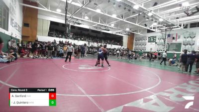 285 lbs Cons. Round 3 - Jorge Quintero, Warren vs Anthony Sanford, Paramount