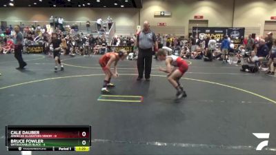 72 lbs Quarterfinals (8 Team) - Cale Dauber, American Gladiators-Venom vs Bruce Fowler, Untouchables Black