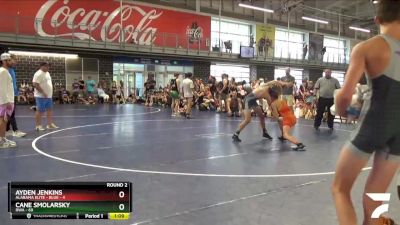 125 lbs Round 2 (10 Team) - Cane Smolarsky, RWA vs Ayden Jenkins, Alabama Elite - Blue