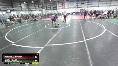 215 lbs Round 2 (4 Team) - Avery Miller, TROJAN WRESTLING CLUB vs Maverik Lorminey, INVICTUS WRESTLING - GOLD