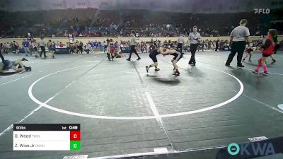 90 lbs Consolation - Bayless Wood, TWolves Youth Wrestling vs Zachery Wise Jr, Okmulgee