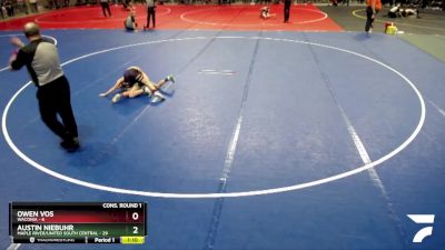 85 lbs Cons. Round 1 - Owen Vos, Waconia vs Austin Niebuhr, Maple River/United South Central