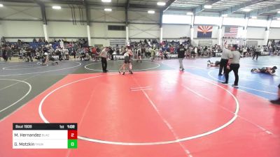 126 lbs Round Of 32 - Mathew Hernandez, BlackCat WC vs Gavin Motzkin, Thundercats WC