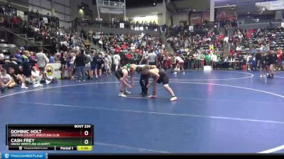 130 lbs Champ. Round 2 - Dominic Holt, Jackson County Wrestling Club vs Cash Frey, Ubasa Wrestling Academy