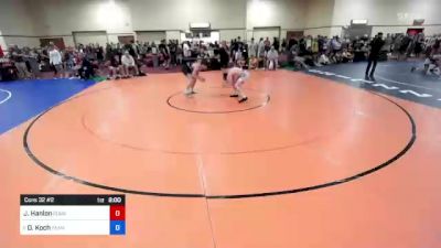 60 kg Cons 32 #2 - Jacob Hanlon, Curby 3 Style Wrestling Club vs Declan Koch, Team Nazar Training Center