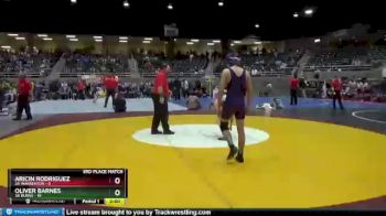 126 lbs Finals (8 Team) - Oliver Barnes, 3A Burns vs Aricin Rodriguez, 3A Warrenton