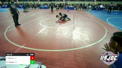 110 lbs Round Of 32 - TJ Davis, Little Axe Takedown Club vs Daniel Kotze, ReZults Wrestling