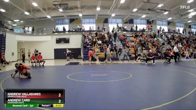 138 Boys Quarterfinal - Andrew Card, Evergreen Boys vs Andrew Valladares, Granite Park Boys