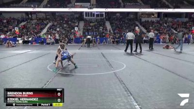 73 lbs Cons. Round 3 - Brendon Burns, Kansas Young Guns vs Ezekiel Hernandez, Kansas Young Guns