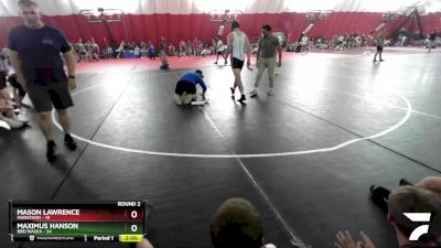 175 lbs Round 2 (16 Team) - Mason Lawrence, Marathon vs Maximus Hanson, BBE/Waska