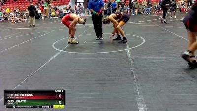 130 lbs Finals (2 Team) - Gus Legato, NMWA vs Colton McCann, Pursuit WC