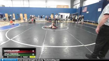 80 lbs 2nd Place Match - Kaynon Navarro, Bulldog Wresting Club vs Apisai Tabakece, Sublime Wrestling Academy