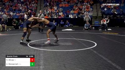 149 lbs Quarterfinal - Khristian Olivas, Fresno State vs Christian Monserrat, West Virginia