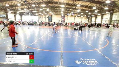 112 lbs Consi Of 32 #2 - Ryder COHEN, NC vs Josiah Sims, OH