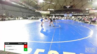 2A 138 lbs Champ. Round 1 - Tavin Jackson, Sedro-Woolley vs Logan Utecht, West Valley (Spokane)