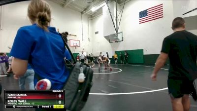 120 lbs Round 3 - Ivan Garcia, Rawlins vs Kolby Wall, Worland High School