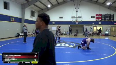 217 lbs Quarterfinal - Kristen Brazzley, Brewbaker Tech vs Jude Rogers, Tallassee