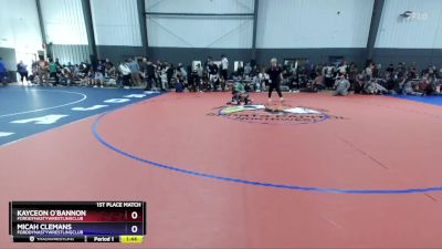 53 lbs 1st Place Match - Kayceon O`Bannon, FordDynastyWrestlingClub vs Micah Clemans, FordDynastyWrestlingClub