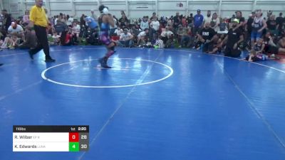 110 lbs Pools - Ryder Wilber, EP Rattlers vs Kadeen Edwards, Lunatics