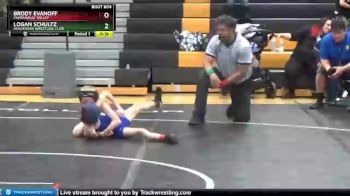 56 lbs Round 5 - Brody Evanoff, Pahranagat Valley vs Logan Schultz, Henderson Wrestling Club