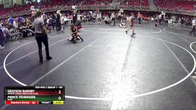 80 lbs Semifinal - Pierce Fehringer, NGSE vs Grayson Barnby, Junior Titans Wrestling Club