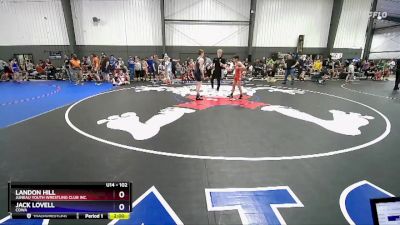 102 lbs Quarterfinal - Landon Hill, Juneau Youth Wrestling Club Inc. vs Jack Lovell, COWA