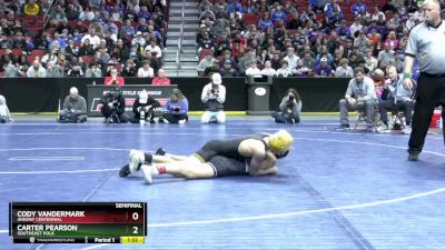 3A-120 lbs Semifinal - Carter Pearson, Southeast Polk vs Cody Vandermark, Ankeny Centennial