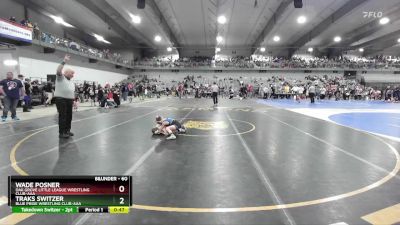 60 lbs Quarterfinal - Traks Switzer, Blue Pride Wrestling Club-AAA vs Wade Posner, Oak Grove Little League Wrestling Club-AAA