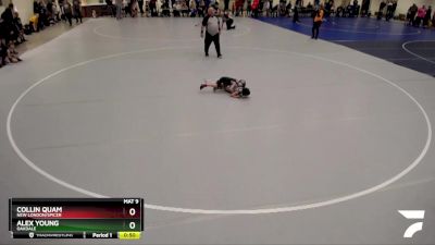 40 lbs Quarterfinal - Collin Quam, New London/Spicer vs Alex Young, Oakdale