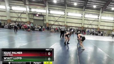 135 lbs Cons. Round 2 - Wyatt Lloyd, Clearfield vs Isaac Palmer, Lone Peak