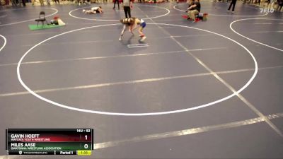 92 lbs Quarterfinal - Miles Aase, Owatonna Wrestling Association vs Gavin Hoeft, Wayzata Youth Wrestling