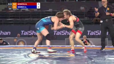 55 kgs Quarterfinal -  Marina Sedneva (KAZ) vs Alex Hedrick (USA)