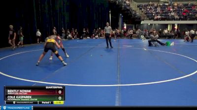 100 lbs Quarterfinal - Bently Nowak, Wrestling Factory vs Cole Kasparek, McDominate Training Center