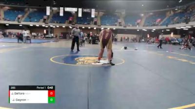 285 lbs Cons. Round 5 - Jeremy Gagnon, Evergreen Park vs Jose Deltoro, East Peoria