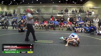 72 lbs Round 2 (6 Team) - Brody Compau, Michigan Grappler RTC vs Conner Collins, American Gladiators-Havoc