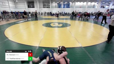 77 lbs Round Of 16 - Noah Hanson, Middlebury VT vs Emmett Featherstone, Newtown CT