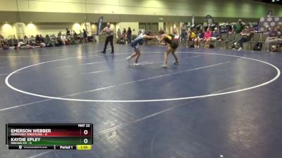 100 lbs Round 4 (8 Team) - Emerson Webber, Hernando Wrestling vs Kaydie Epley, Indiana Ice