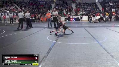 64 lbs Quarterfinal - Heath Maier, SlyFox Wrestling Academy vs Breck Simon, Hays