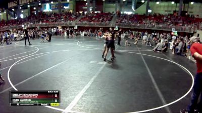 107 lbs Quarterfinal - Ruby Jackson, O`Neill Leprechaun Wrestling vs Shelby Henderson, Broken Bow Wrestling Club