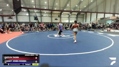 140 lbs Round 4 - Kaitlyn Thorn, MT vs Cassidy Jones-Mowen, WA