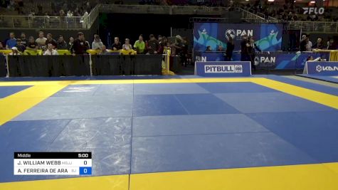 ADRIANO FERREIRA DE ARAUJO E SIL vs JOSHUA WILLIAM WEBB 2024 Pan Jiu Jitsu IBJJF Championship