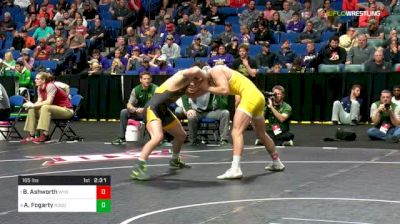 165 lbs Semifinal - Branson Ashworth, Wyoming vs Andrew Fogarty, North Dakota State