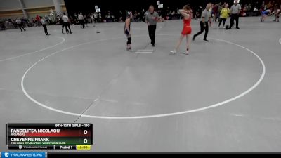 110 lbs Champ. Round 1 - Cheyenne Frank, Michigan Revolution Wrestling Club vs Pandelitsa Nicolaou, Arkansas