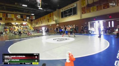 157 lbs Cons. Semi - Bailey Holman, Poway vs Mikel David Uyemura, San Marino