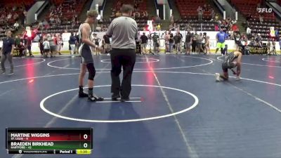 145 lbs Quarterfinal - Martine Wiggins, St. Louis vs Braeden Birkhead, Hartford